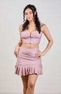 FUNARI PLEATED SPORT SKIRT PINK