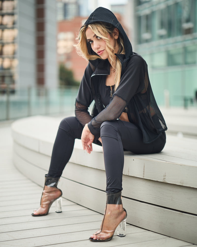 KAITLYN ZIP JACKET BLACK